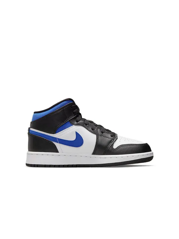 Кроссовки 1 средние Air Jordan — изображение 2 из 4, белый/синий-черный