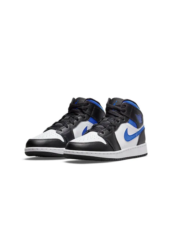 Кроссовки 1 средние Air Jordan — изображение 3 из 4, белый/синий-черный