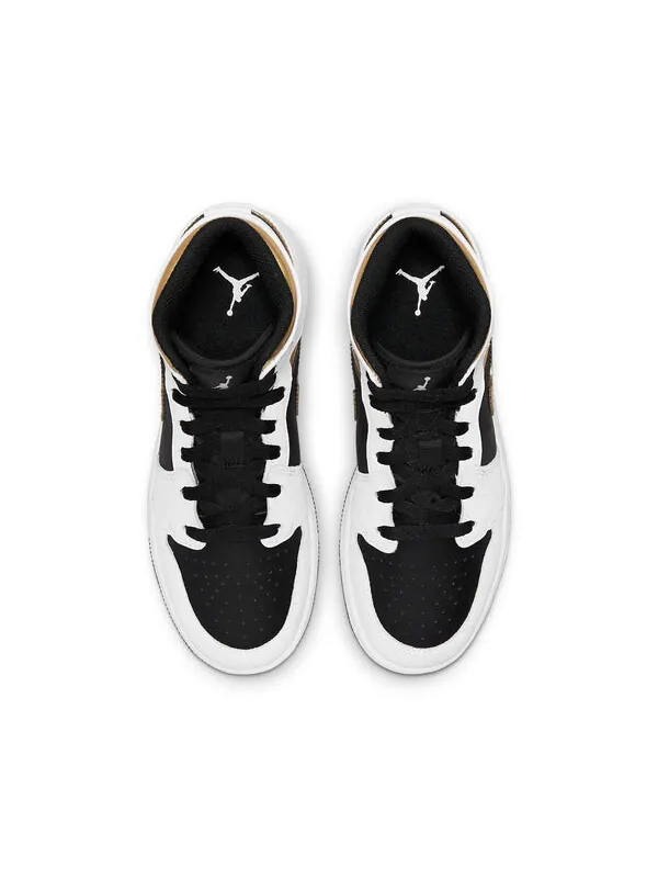 Кроссовки 1 средние Air Jordan — изображение 4 из 4, белый/мульти--черный