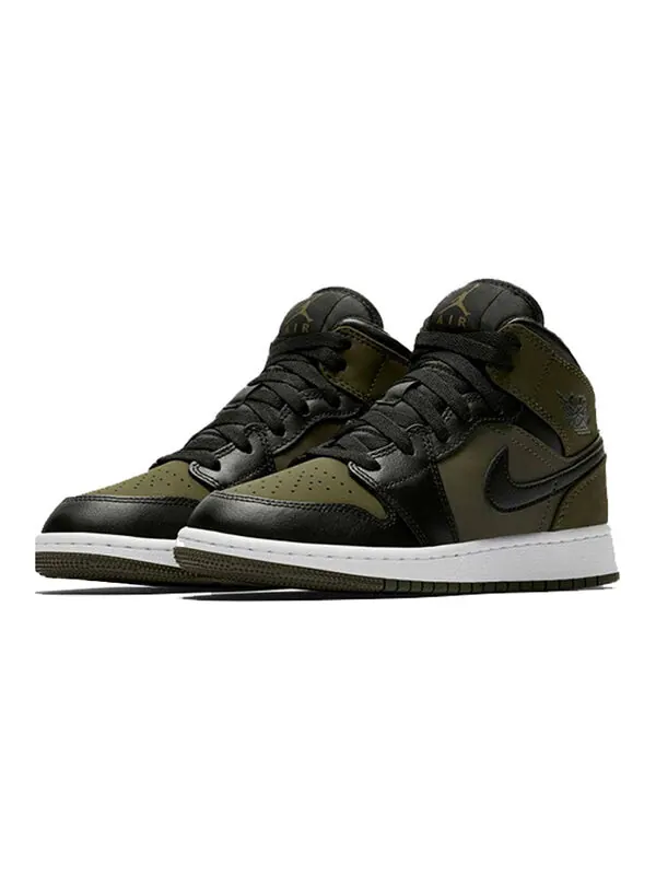Кроссовки 1 ретро средние Air Jordan — изображение 3 из 4, зеленый