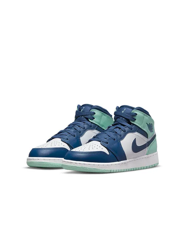 Кроссовки 1 средние Air Jordan — изображение 3 из 4, синий/белый