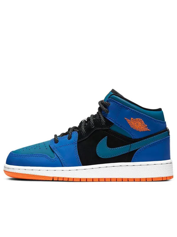Кроссовки 1 средние Air Jordan — изображение 1 из 4, синий/зеленый/черный