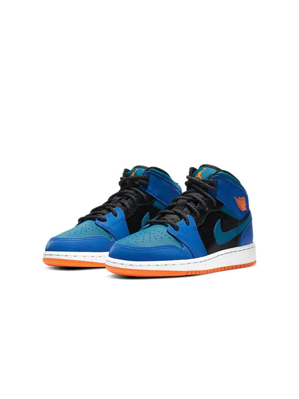 Кроссовки 1 средние Air Jordan — изображение 3 из 4, синий/зеленый/черный