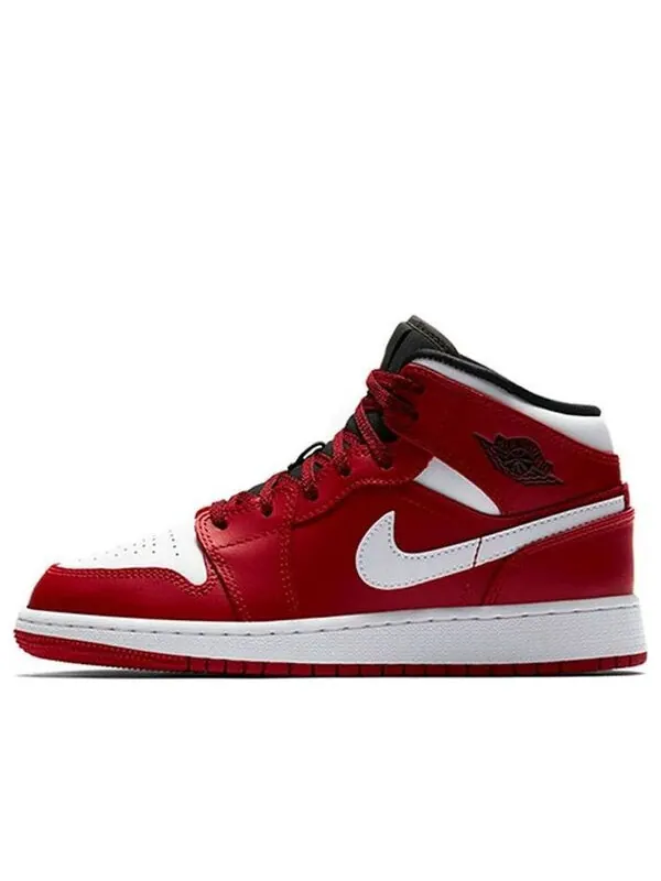 Кроссовки 1 ретро средние Air Jordan — изображение 1 из 4, красный/белый-черный