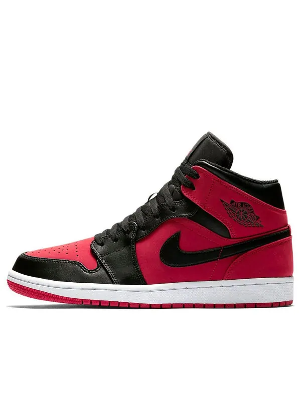 Кроссовки 1 ретро средние Air Jordan — изображение 1 из 4, красный/черный/белый