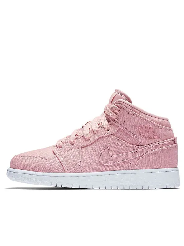 Кроссовки 1 retro mid 'pink' Air Jordan — изображение 1 из 4, белый
