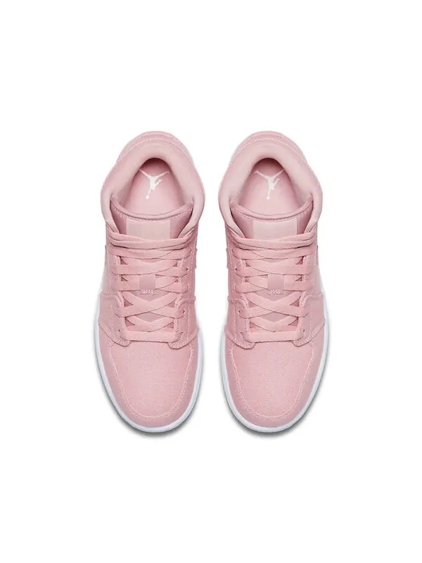 Кроссовки 1 retro mid 'pink' Air Jordan — изображение 4 из 4, белый