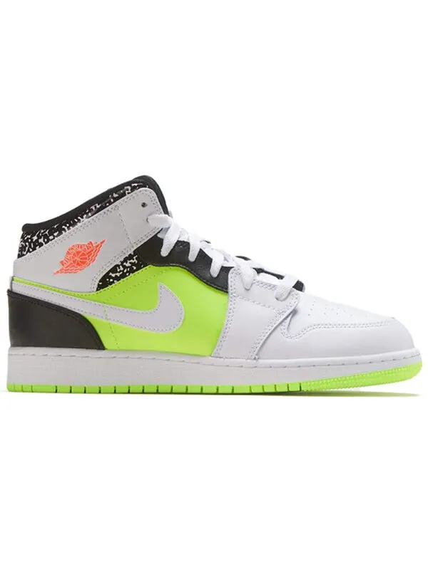Кроссовки 1 средние Air Jordan — изображение 2 из 4, белый/черный