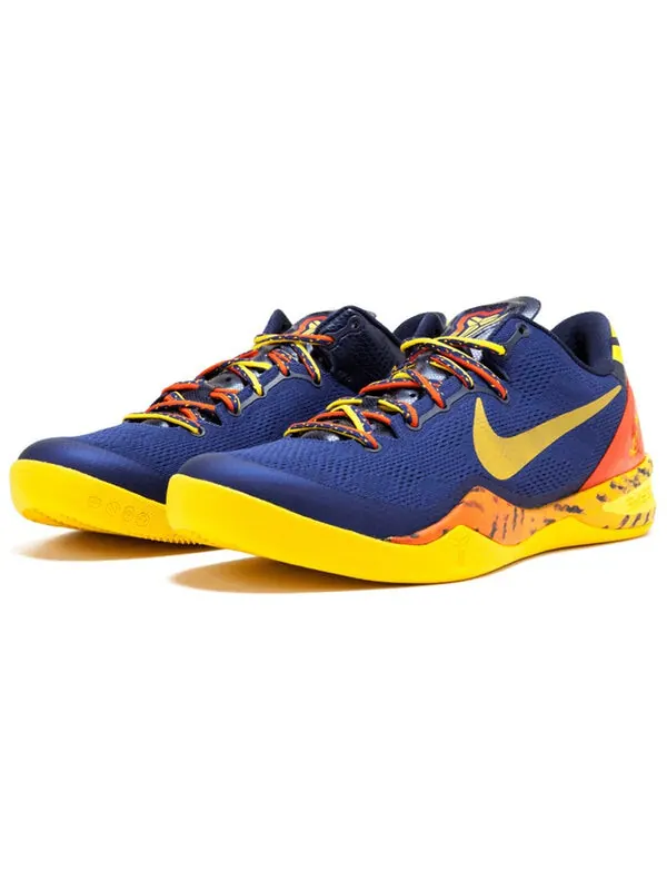Кроссовки kobe 8 system Nike — изображение 2 из 4, синий/желтый/синий
