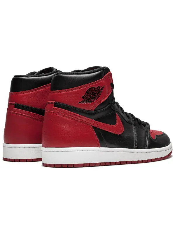 Кроссовки 1 ретро высокие og Air Jordan — изображение 4 из 4, черный/красный-белый