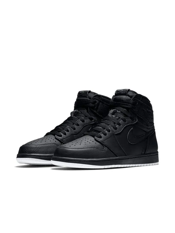 Кроссовки 1 ретро высокие og Air Jordan — изображение 2 из 4, черный/белый