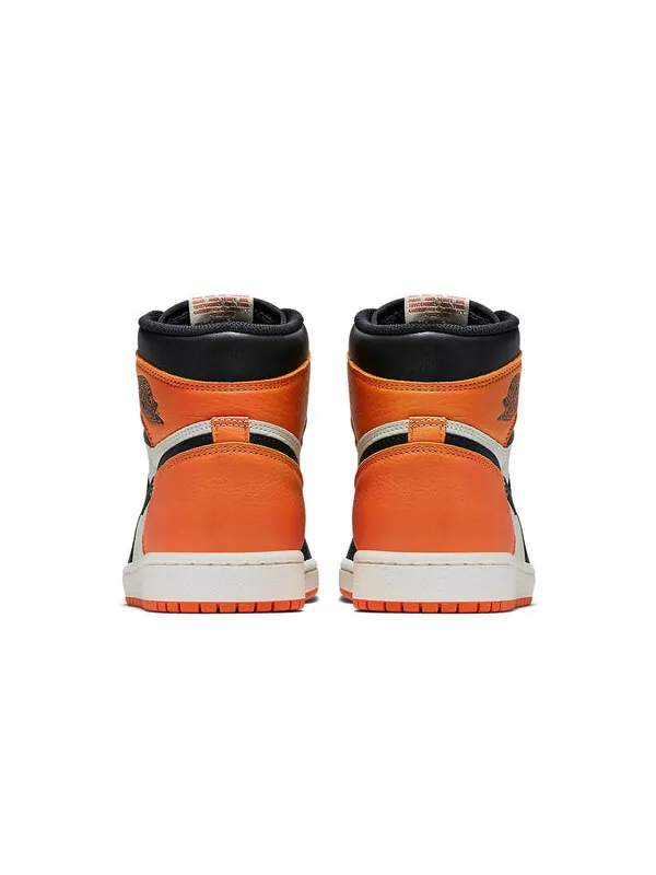 Кроссовки 1 ретро высокие og Air Jordan — изображение 4 из 4, черный/белый-оранжевый