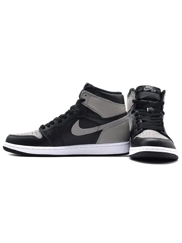 Кроссовки 1 ретро высокие og Air Jordan — изображение 3 из 4, черный/серый/белый