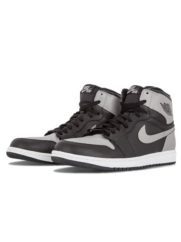 Кроссовки 1 ретро высокие og Air Jordan — изображение 2 из 4, черный/серый