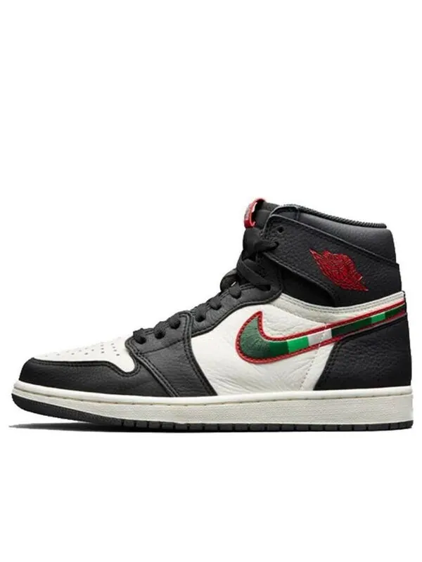 Кроссовки 1 ретро высокие og Air Jordan — изображение 1 из 4, черный/красный--синий