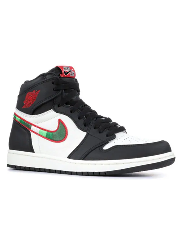 Кроссовки 1 ретро высокие og Air Jordan — изображение 3 из 4, черный/красный--синий