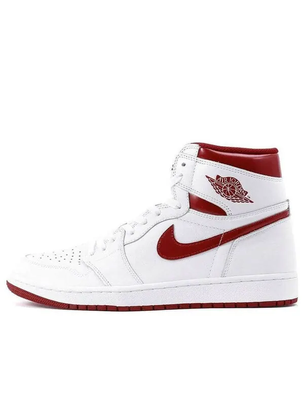 Кроссовки 1 ретро высокие og Air Jordan — изображение 1 из 4, белый/красный
