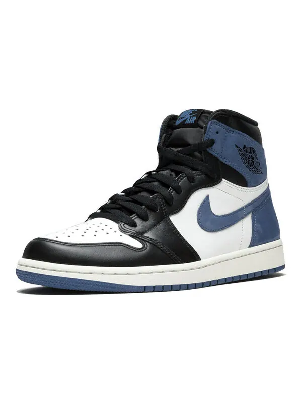 Кроссовки 1 ретро высокие og Air Jordan — изображение 2 из 4, синий/белый/черный