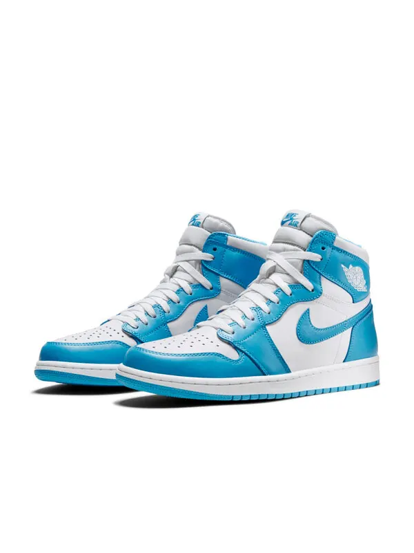 Кроссовки 1 ретро высокие og Air Jordan — изображение 4 из 4, белый/синий