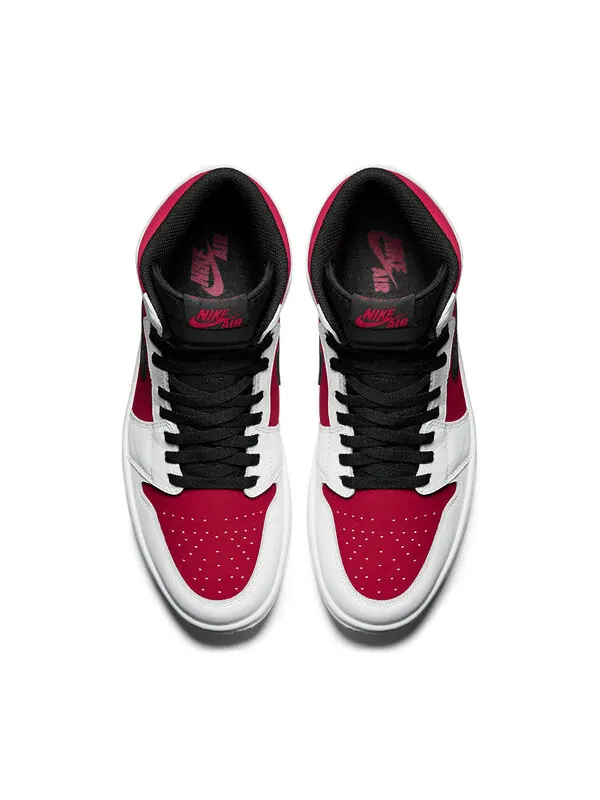 Кроссовки 1 retro 'carmine' Air Jordan — изображение 2 из 4, белый/черный