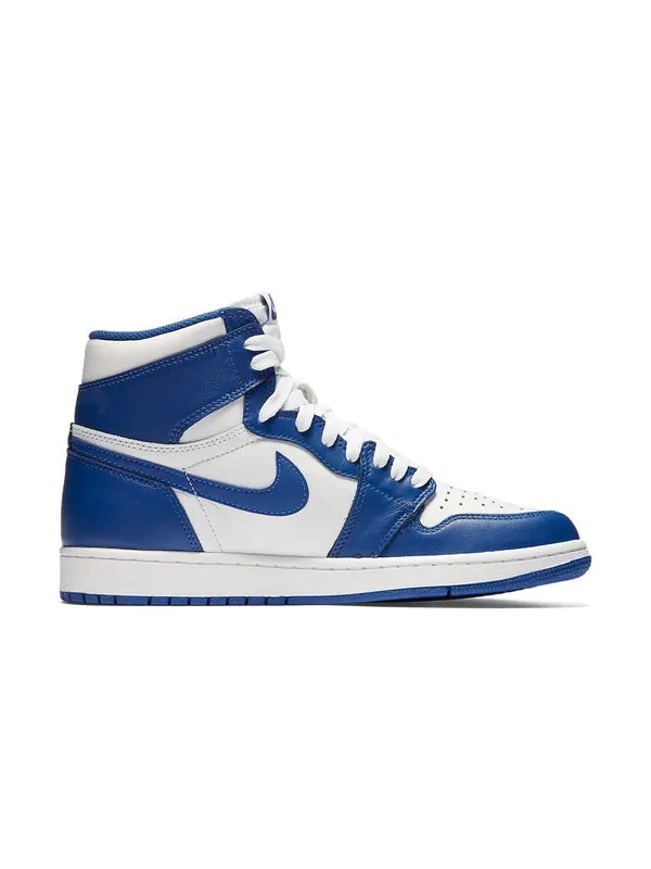 Кроссовки 1 ретро высокие og Air Jordan — изображение 2 из 4, синий/белый-синий