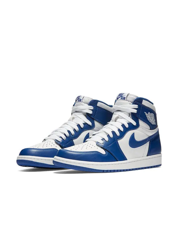 Кроссовки 1 ретро высокие og Air Jordan — изображение 3 из 4, синий/белый-синий