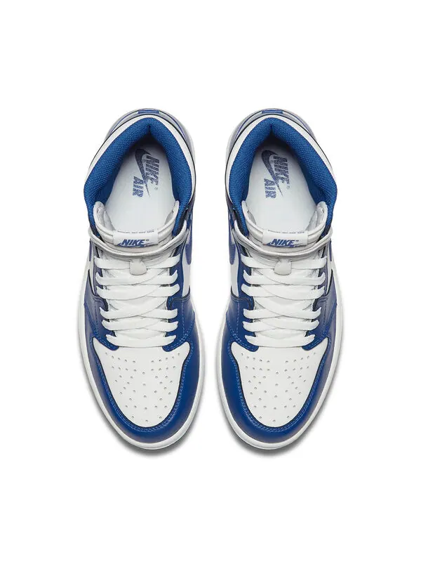 Кроссовки 1 ретро высокие og Air Jordan — изображение 4 из 4, синий/белый-синий