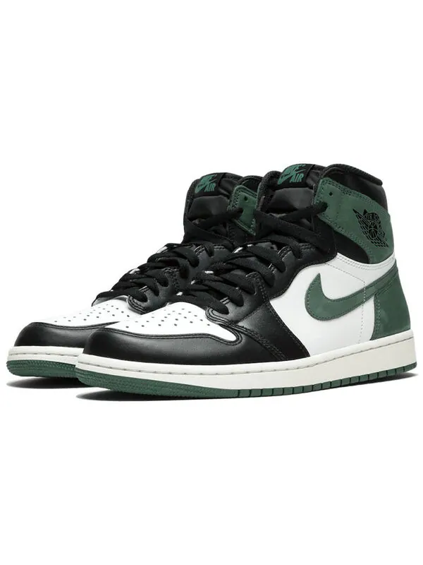 Кроссовки 1 ретро высокие og Air Jordan — изображение 2 из 4, зеленый/белый/черный