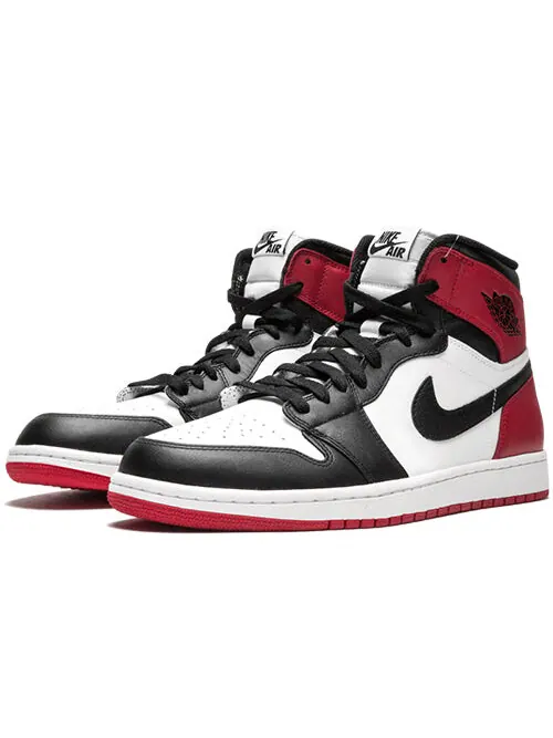 Кроссовки 1 ретро высокие og Air Jordan — изображение 3 из 4, белый/черный-красный