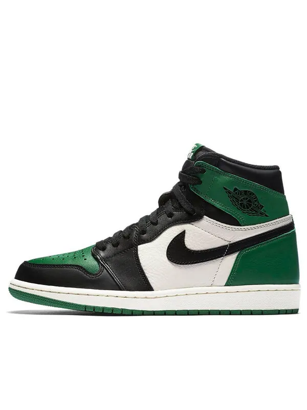 Кроссовки 1 ретро высокие og Air Jordan — изображение 1 из 4, зеленый/черный