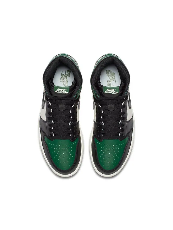 Кроссовки 1 ретро высокие og Air Jordan — изображение 2 из 4, зеленый/черный