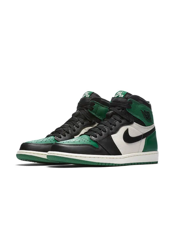Кроссовки 1 ретро высокие og Air Jordan — изображение 4 из 4, зеленый/черный