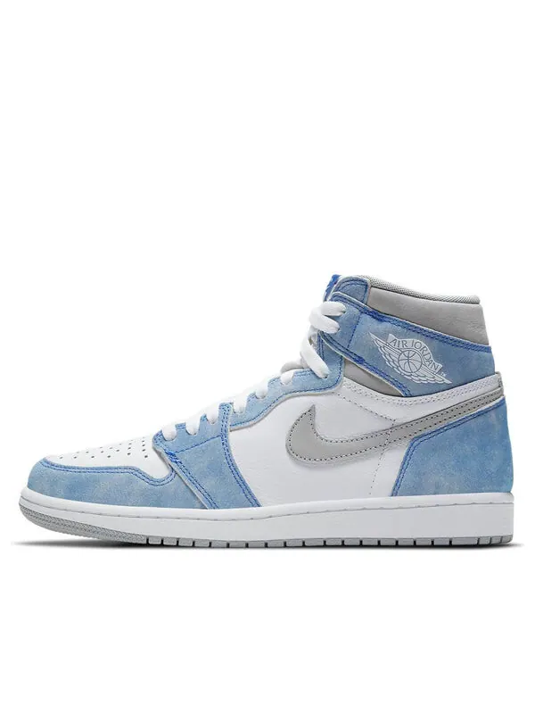 Кроссовки 1 retro high og 'hyper royal light smoke grey' Air Jordan — изображение 1 из 4, светлый серый/белый
