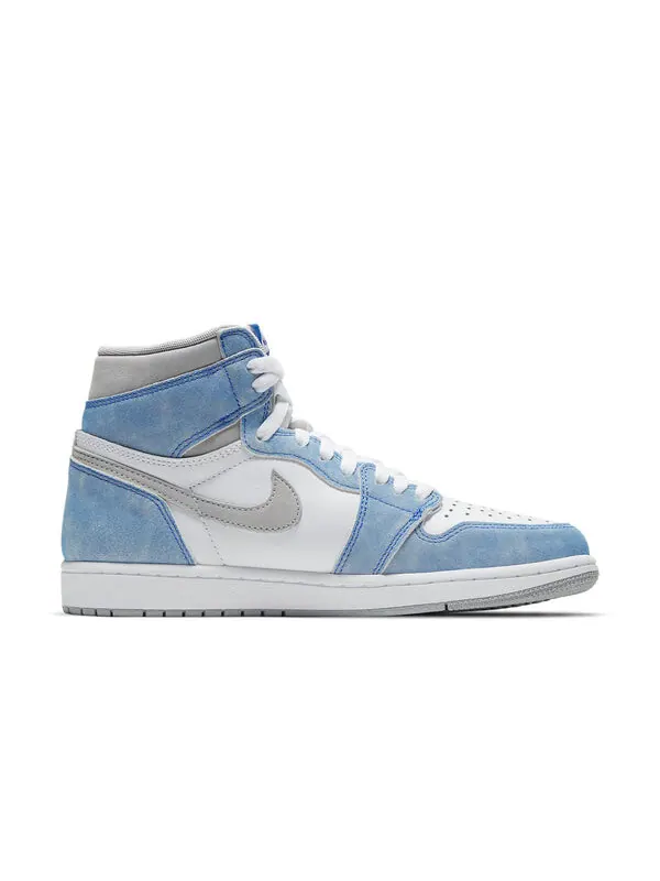 Кроссовки 1 retro high og 'hyper royal light smoke grey' Air Jordan — изображение 2 из 4, светлый серый/белый