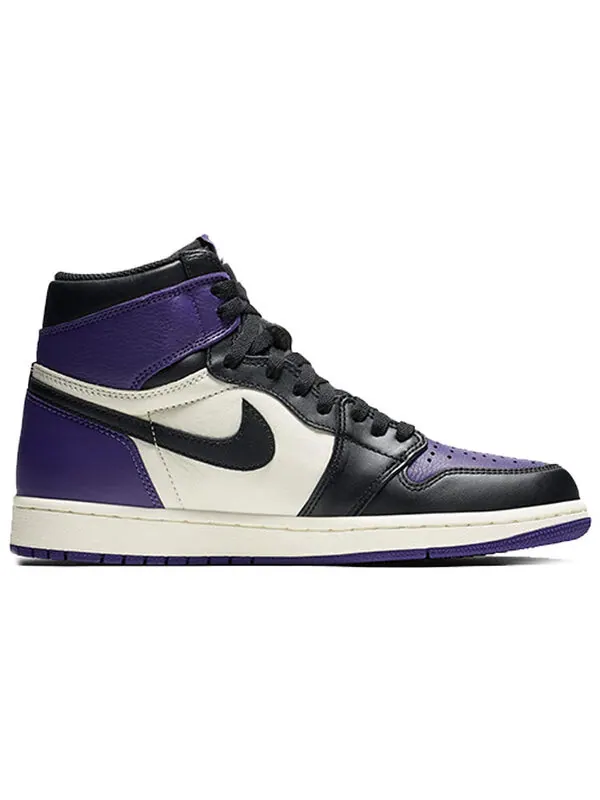 Кроссовки 1 ретро высокие og Air Jordan — изображение 2 из 4, фиолетовый/черный