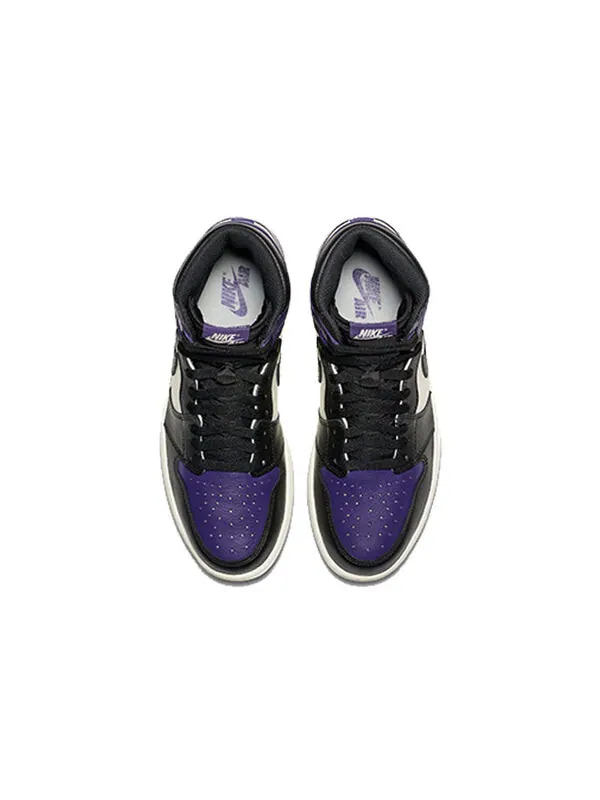 Кроссовки 1 ретро высокие og Air Jordan — изображение 4 из 4, фиолетовый/черный