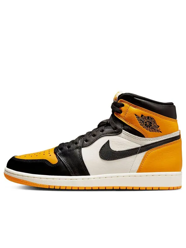 Кроссовки 1 retro high og 'yellow toe white' Air Jordan — изображение 1 из 4, черный/белый