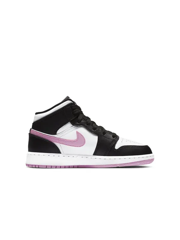 Кроссовки 1 средние Air Jordan — изображение 2 из 4, белый/розовый/черный