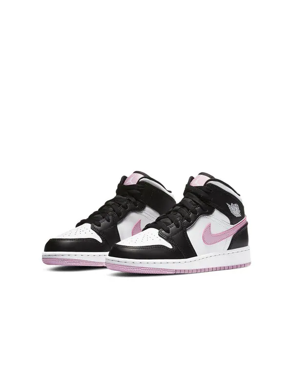 Кроссовки 1 средние Air Jordan — изображение 3 из 4, белый/розовый/черный
