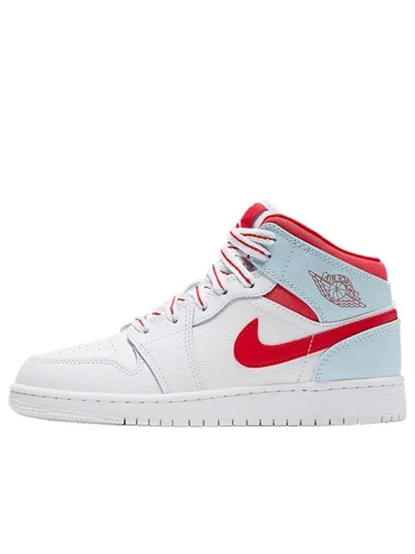 Кроссовки 1 средние Air Jordan — изображение 1 из 4, белый/красный/синий