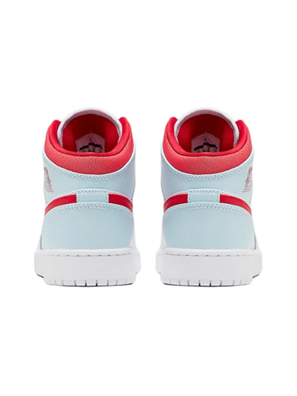 Кроссовки 1 средние Air Jordan — изображение 4 из 4, белый/красный/синий