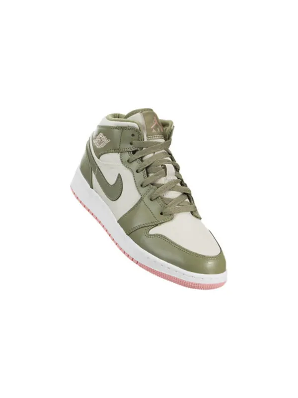 Кроссовки 1 средние Air Jordan — изображение 2 из 4, зеленый