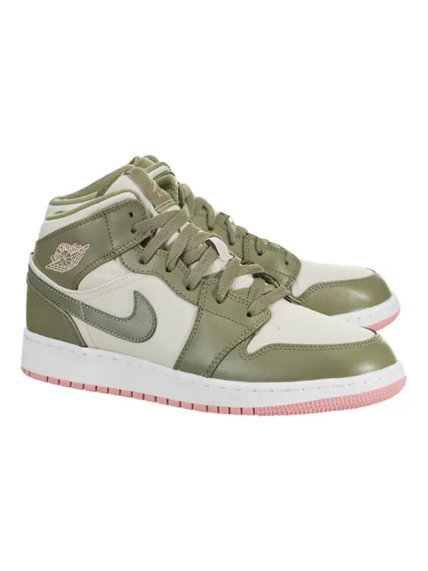 Кроссовки 1 средние Air Jordan — изображение 3 из 4, зеленый