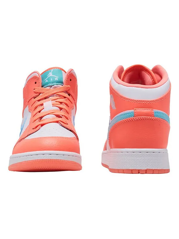 Кроссовки 1 средние Air Jordan — изображение 4 из 4, светлый голубой-белый