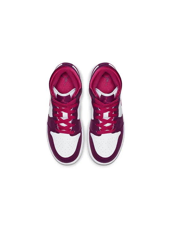 Кроссовки 1 mid 'rush pink' Air Jordan — изображение 3 из 4, розовый