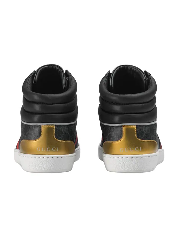 Кроссовки ace gg high top 'black' Gucci — изображение 4 из 4, черный