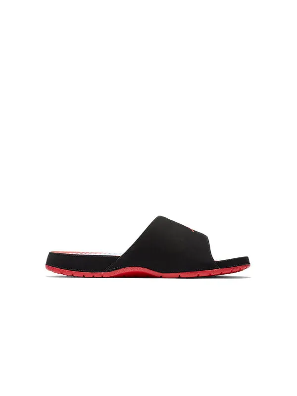 Тапочки hydro 5 retro black red slippers 'black red white' Air Jordan — изображение 2 из 4, черный/красный/белый