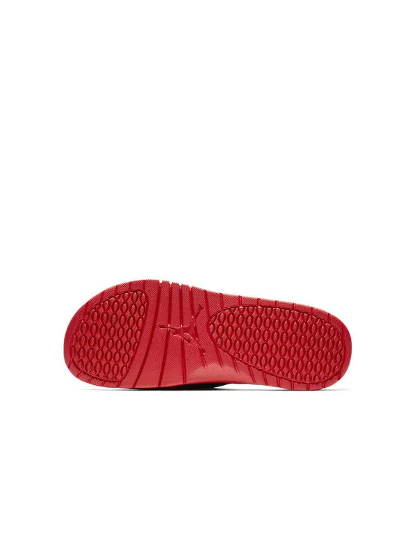 Тапочки hydro 5 retro black red slippers 'black red white' Air Jordan — изображение 4 из 4, черный/красный/белый