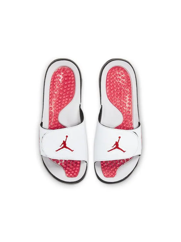 Тапочки гидро 5 ретро слайд Air Jordan — изображение 3 из 4, белый/красный/черный