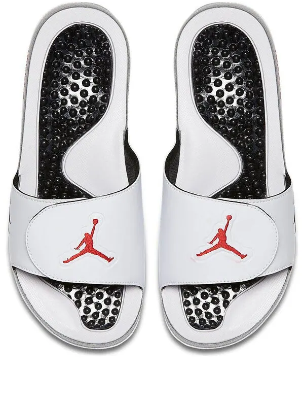 Тапочки hydro 5 slide 'white red silver' Air Jordan — изображение 1 из 4, белый